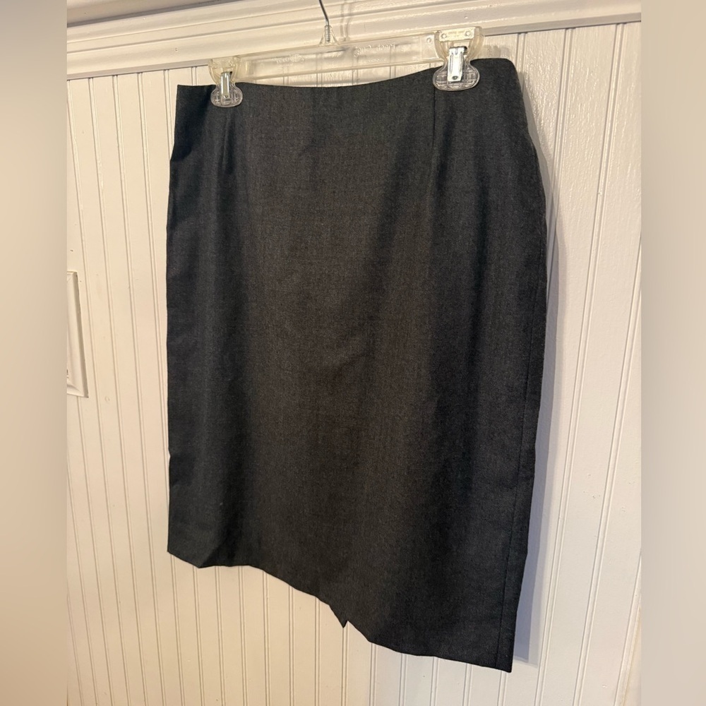 Brooks Brothers Suiting Wool Gray Skirt 10
